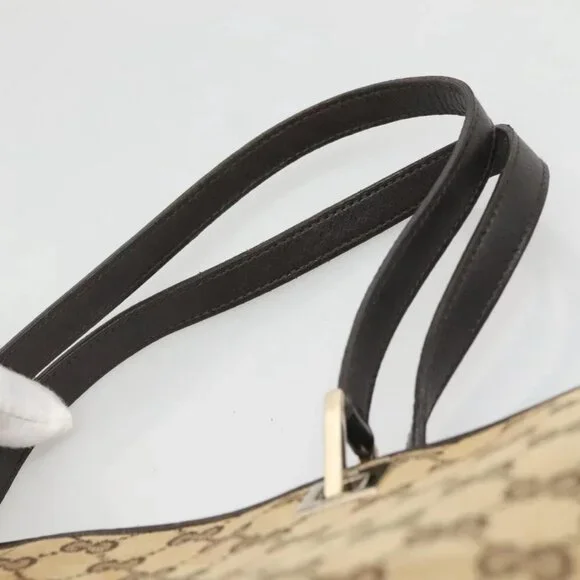 GUCCI GG Canvas Tote Bag Beige Gold 002 1097 2404 Auth 141857 - Picture 8 of 16